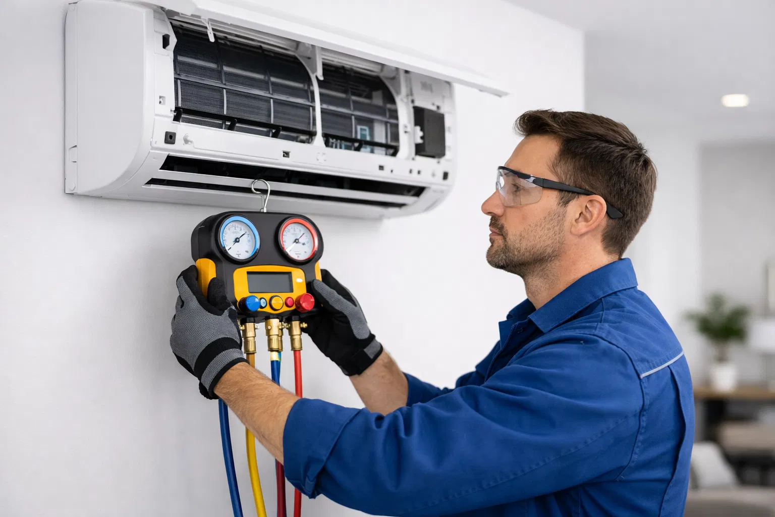 Técnico realizando diagnóstico