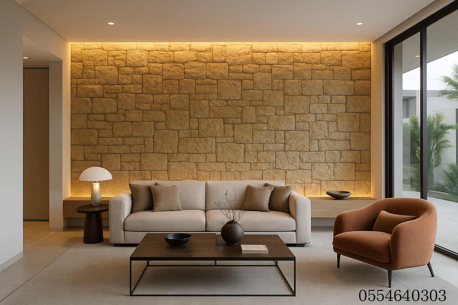 ديكور حجر داخلي