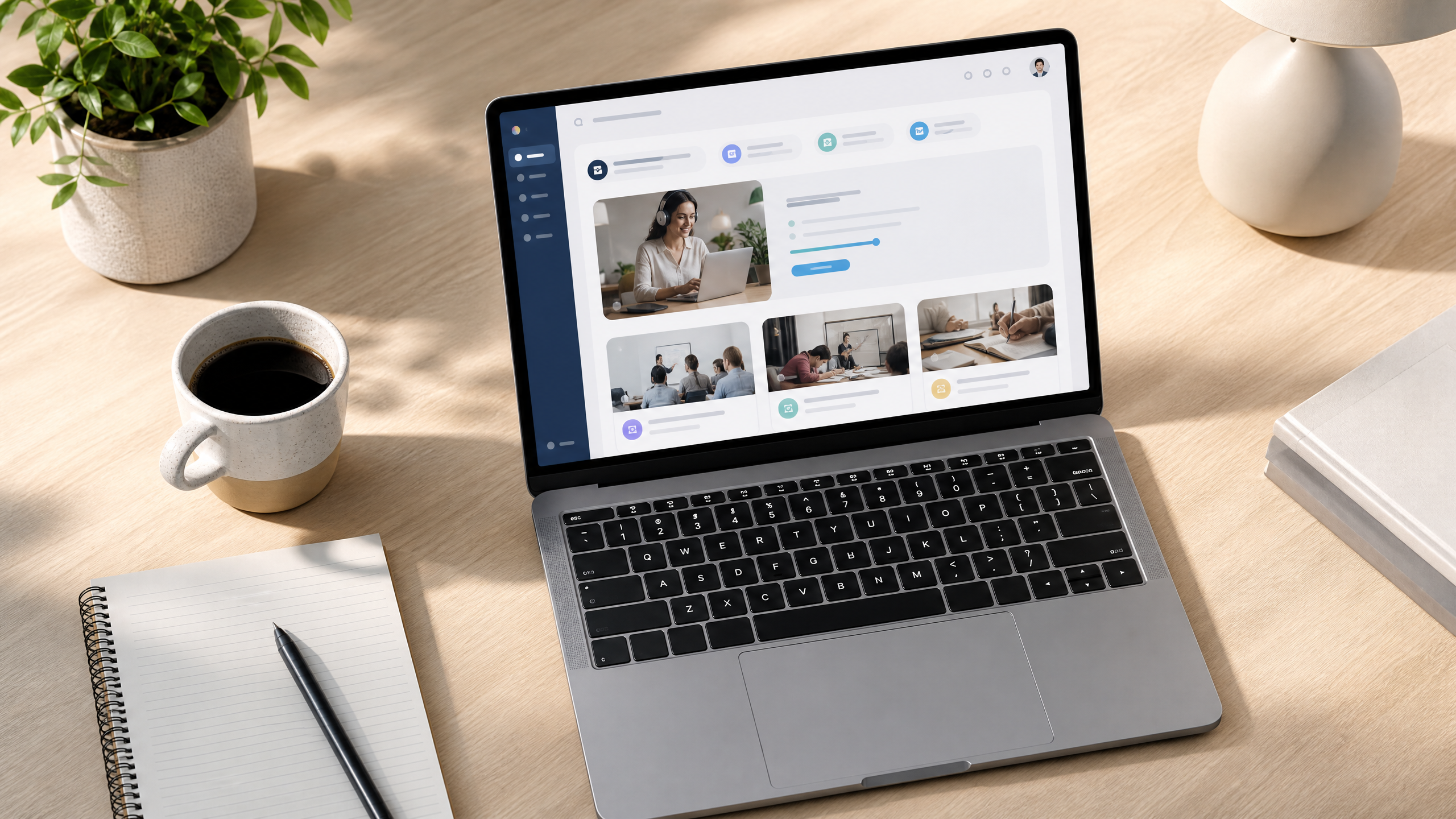 Pembelajaran online yang interaktif