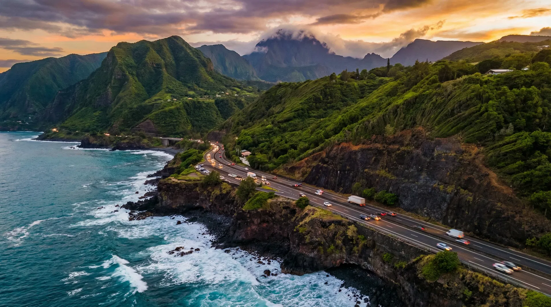 Route du littoral La Réunion