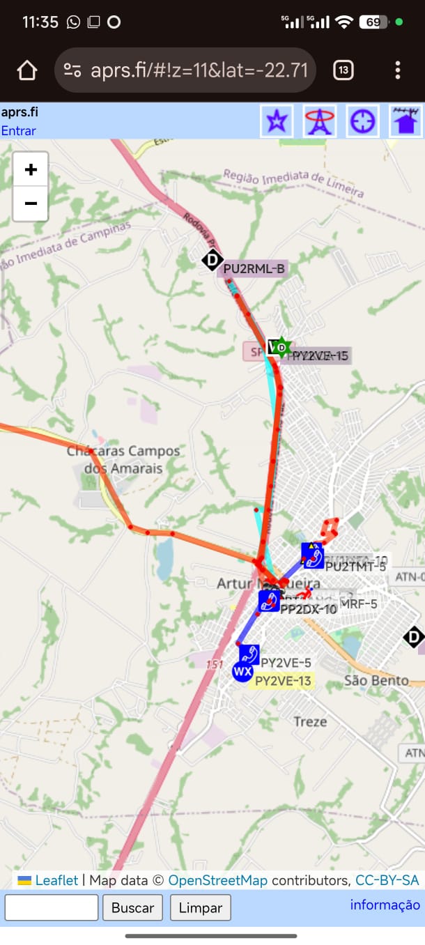 Localização da PY2VE-15 em Artur Nogueira