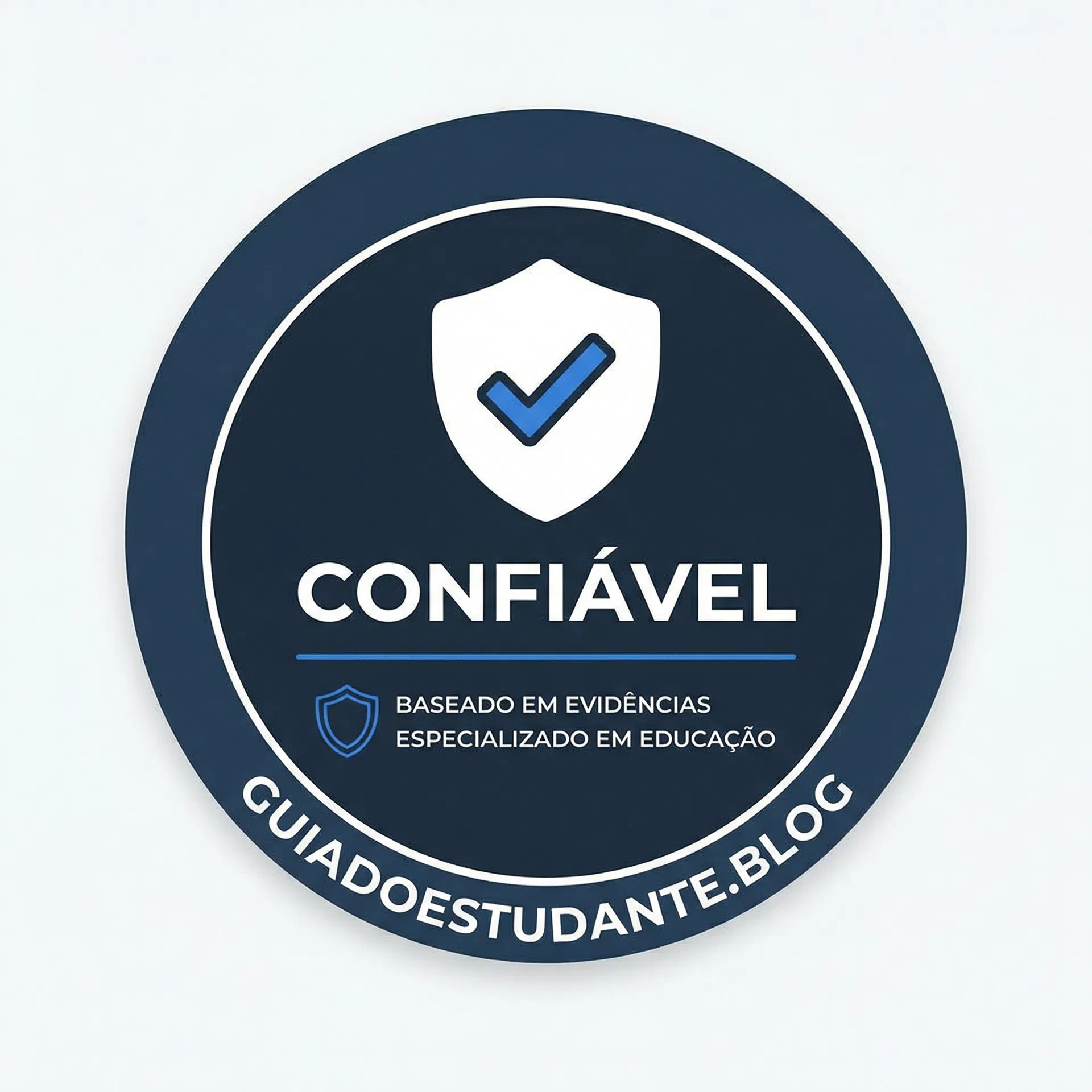 Badge de confiabilidade do GUIADOESTUDANTE.BLOG