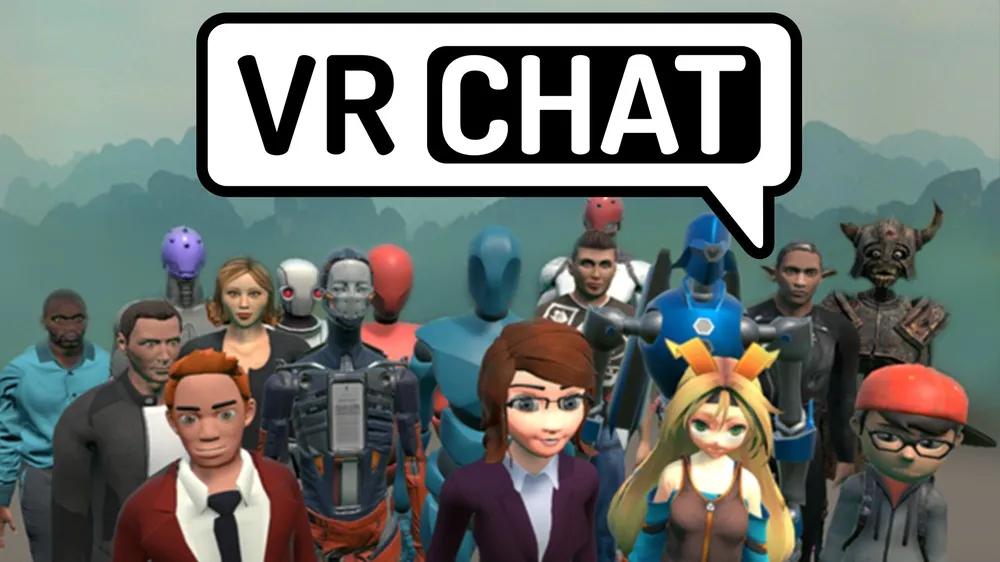 Players interacting in VRChat