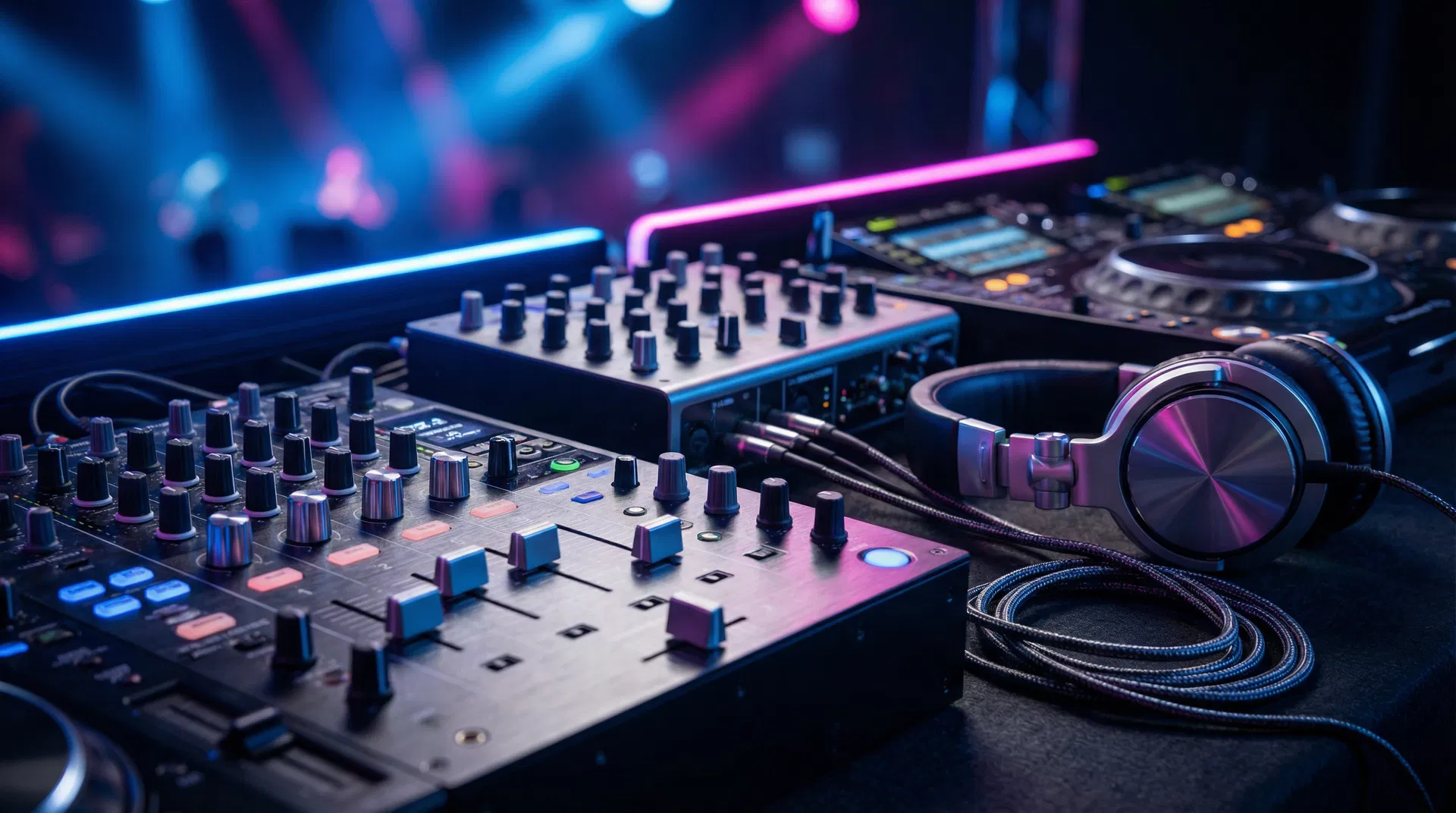 Professional DJ equipment