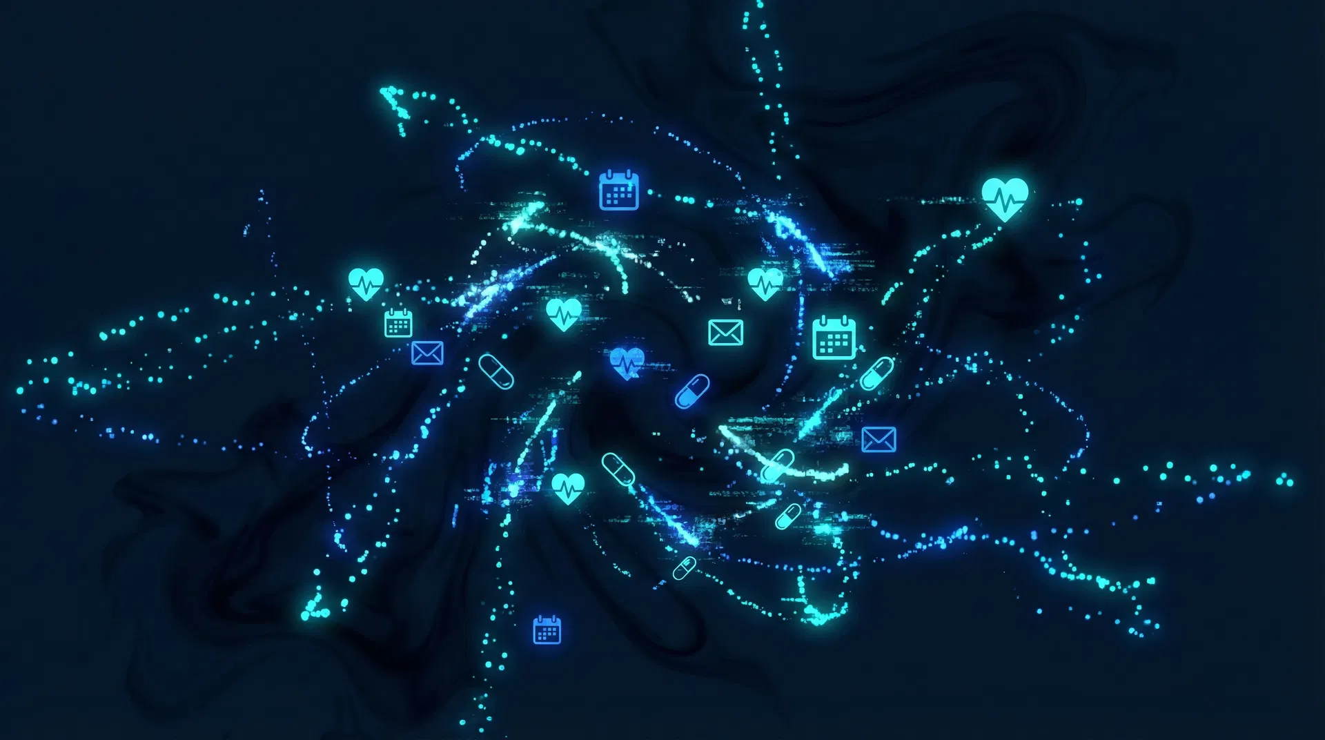 The Confluence Problem — health data and work data separated by a gap