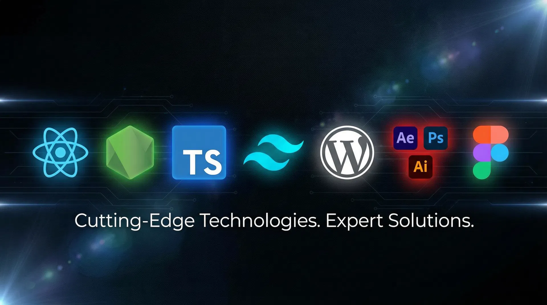 Technologies: React, Node.js, TypeScript, Tailwind CSS, WordPress, Adobe Creative Suite, Figma
