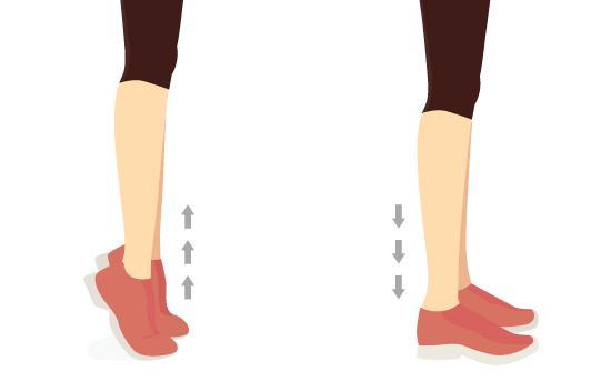 かかと落としのイラスト