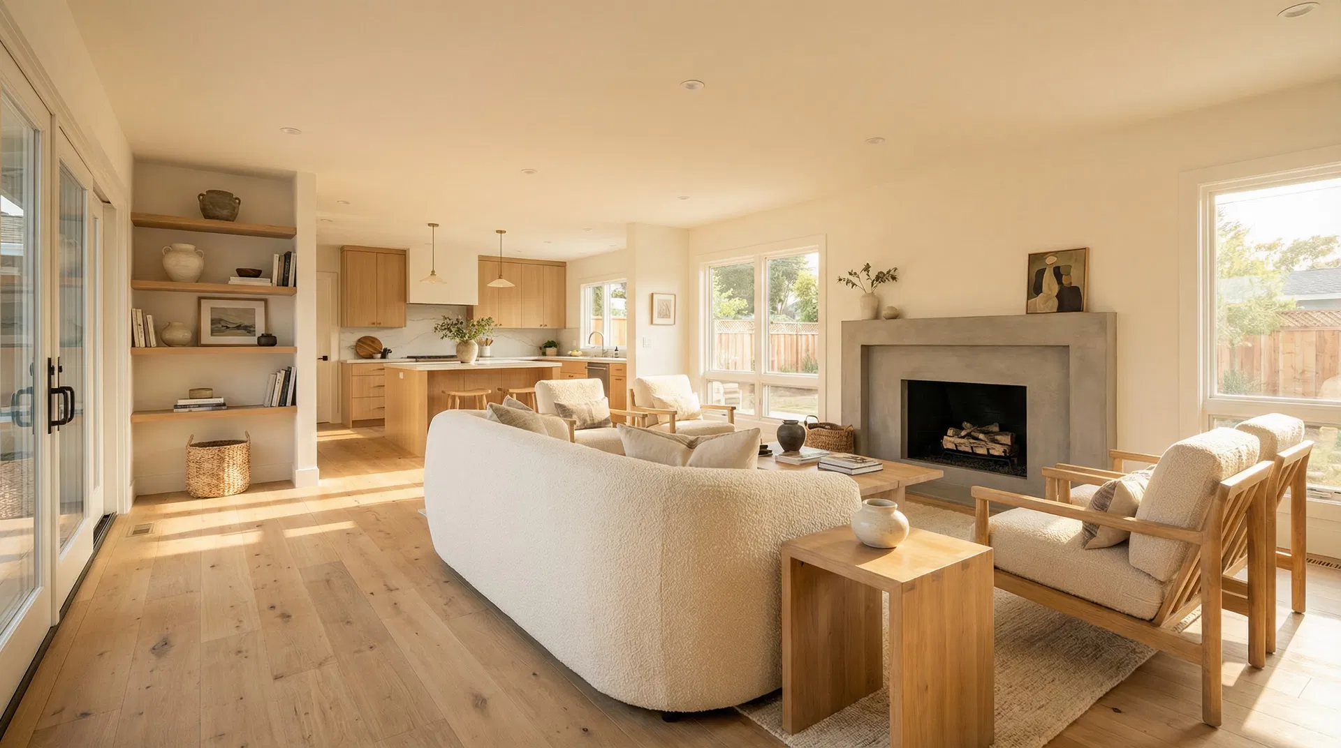 Living room and family area