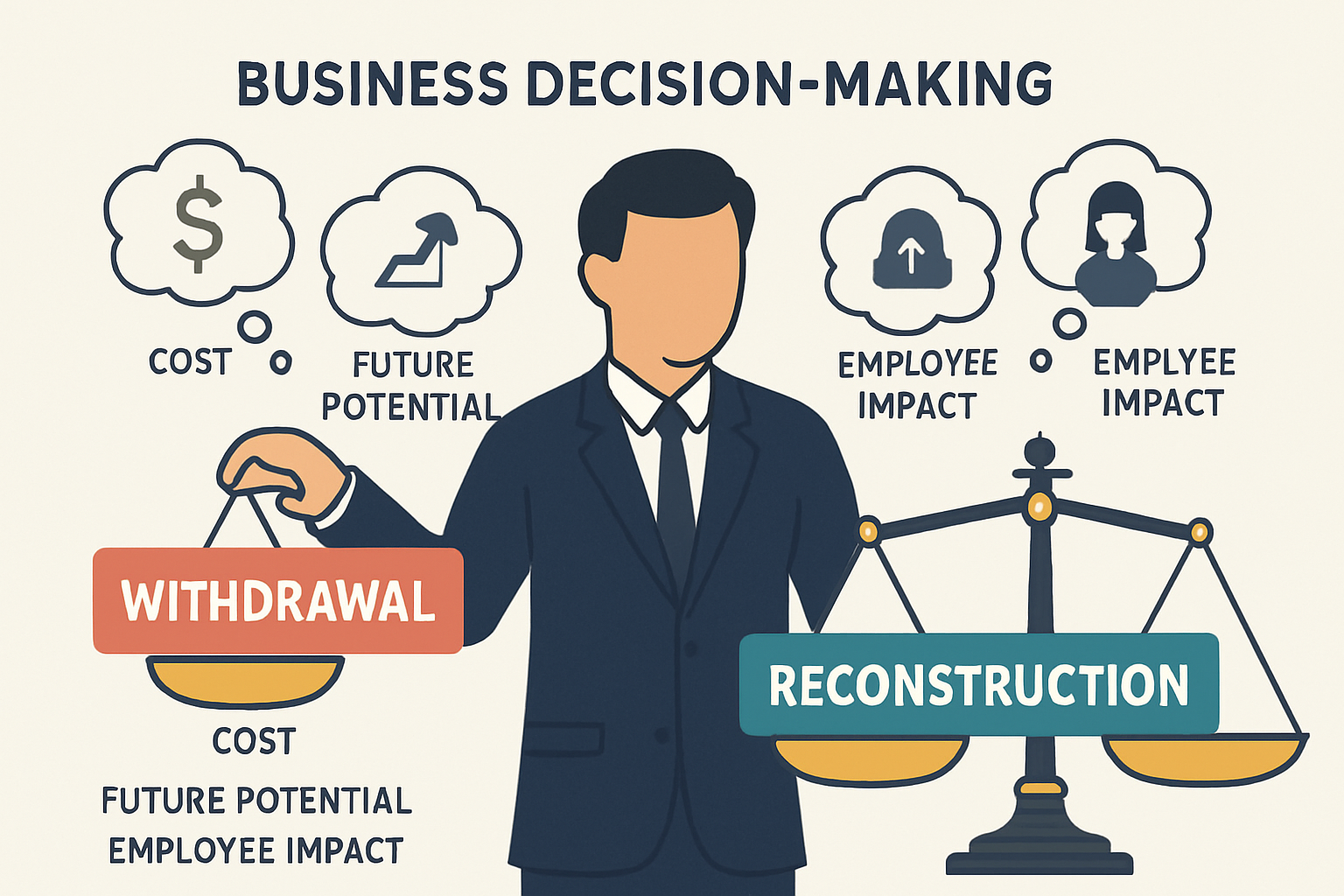 撤退か立て直しかの意思決定プロセス
