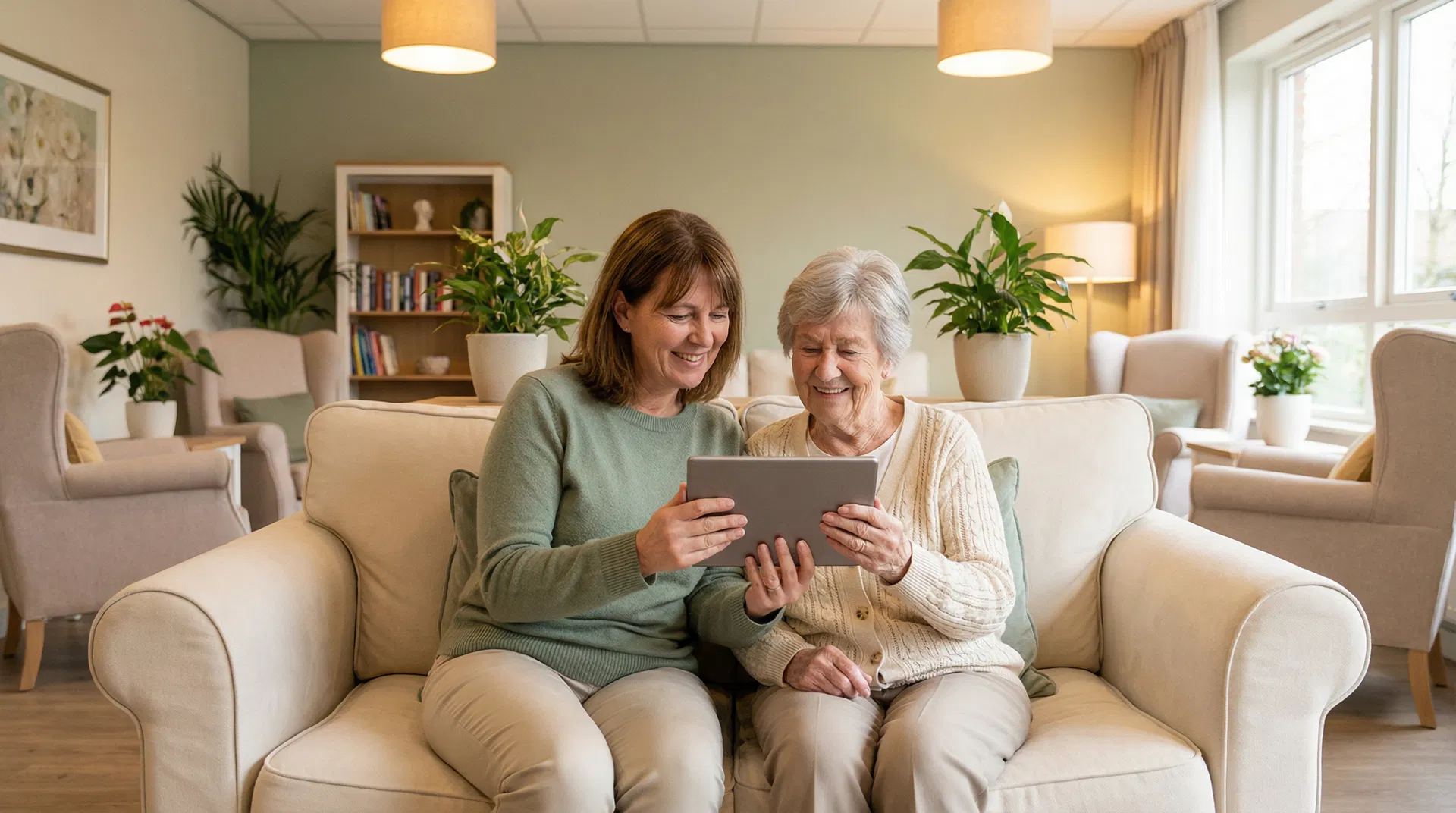 Family with senior loved one