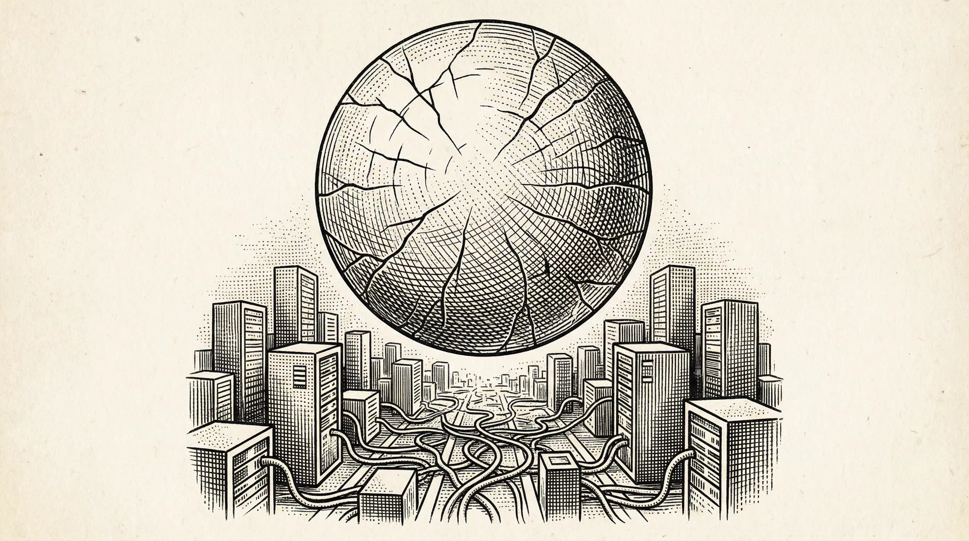 Dot-com bubble illustration