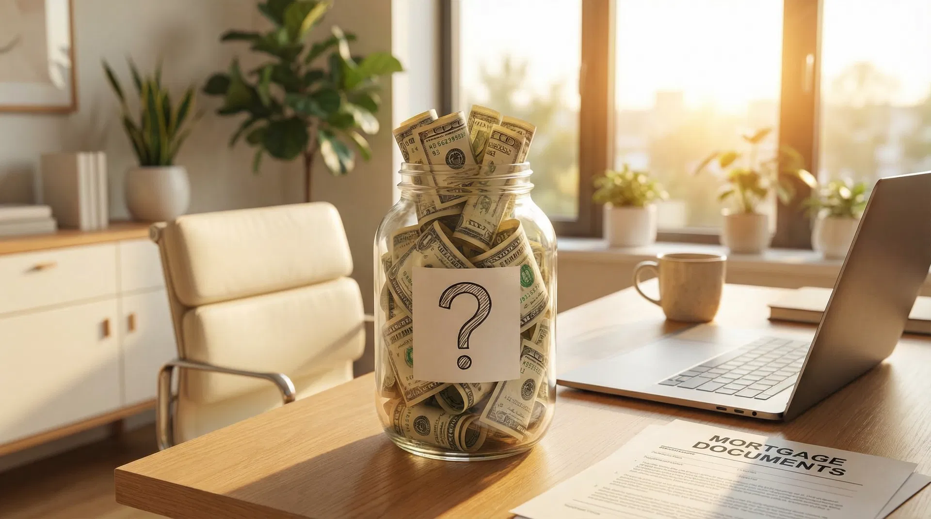 Tip jar filled with money representing hidden lender fees