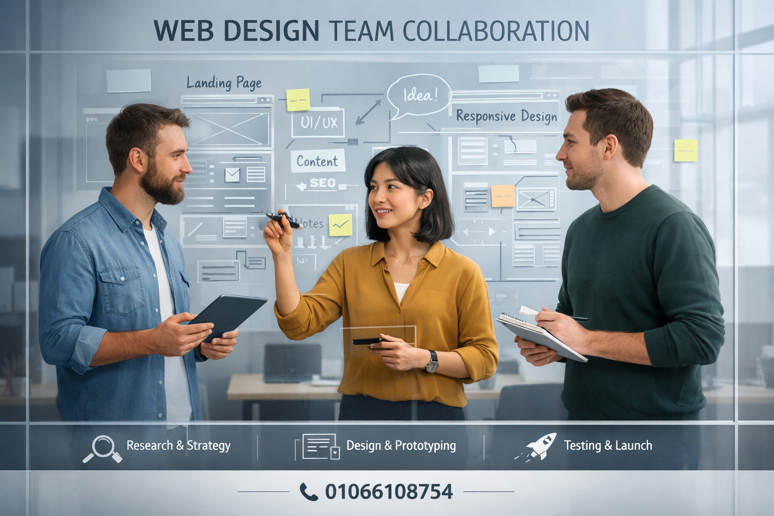 فريق عمل تصميم مواقع