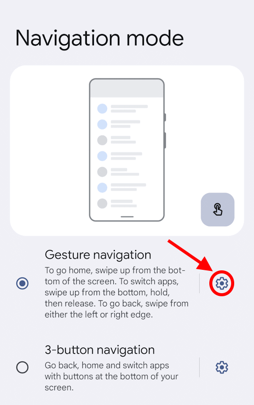 Mengaktifkan Gesture Navigation di Pengaturan