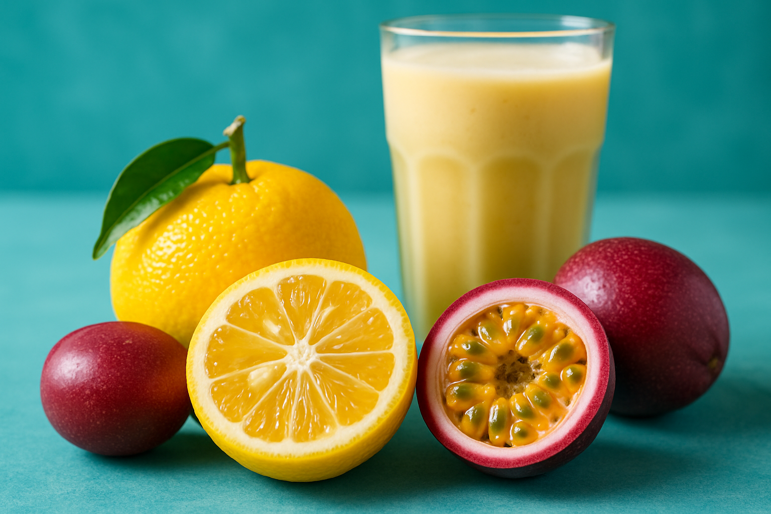 Yuzu and Passionfruit with Healthy Meal Shake