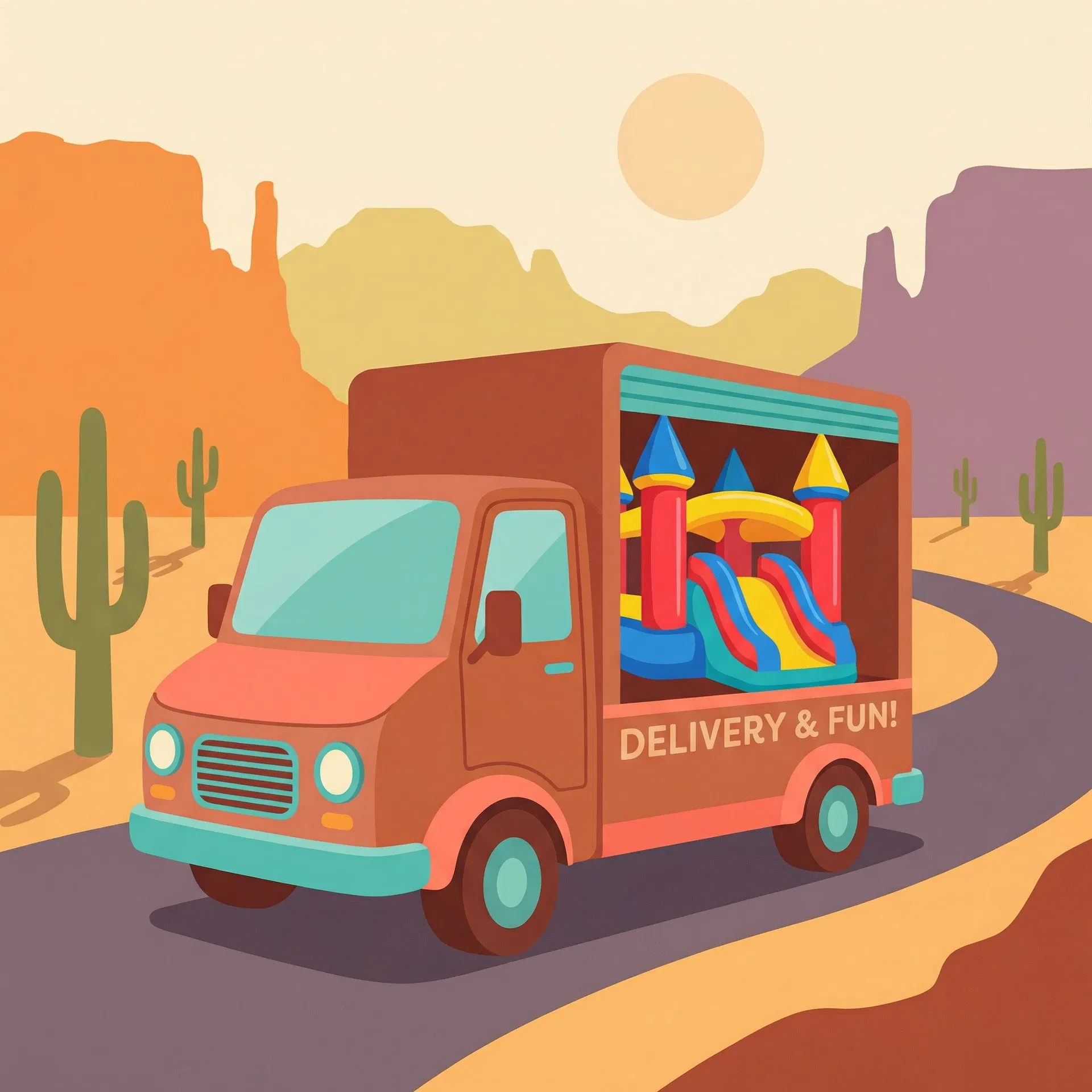 Delivery truck illustration
