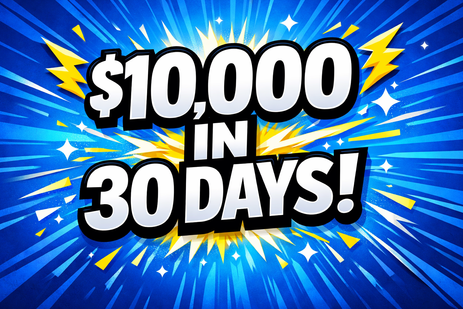 Close-up of bold text used in a YouTube thumbnail design for better readability on mobile.