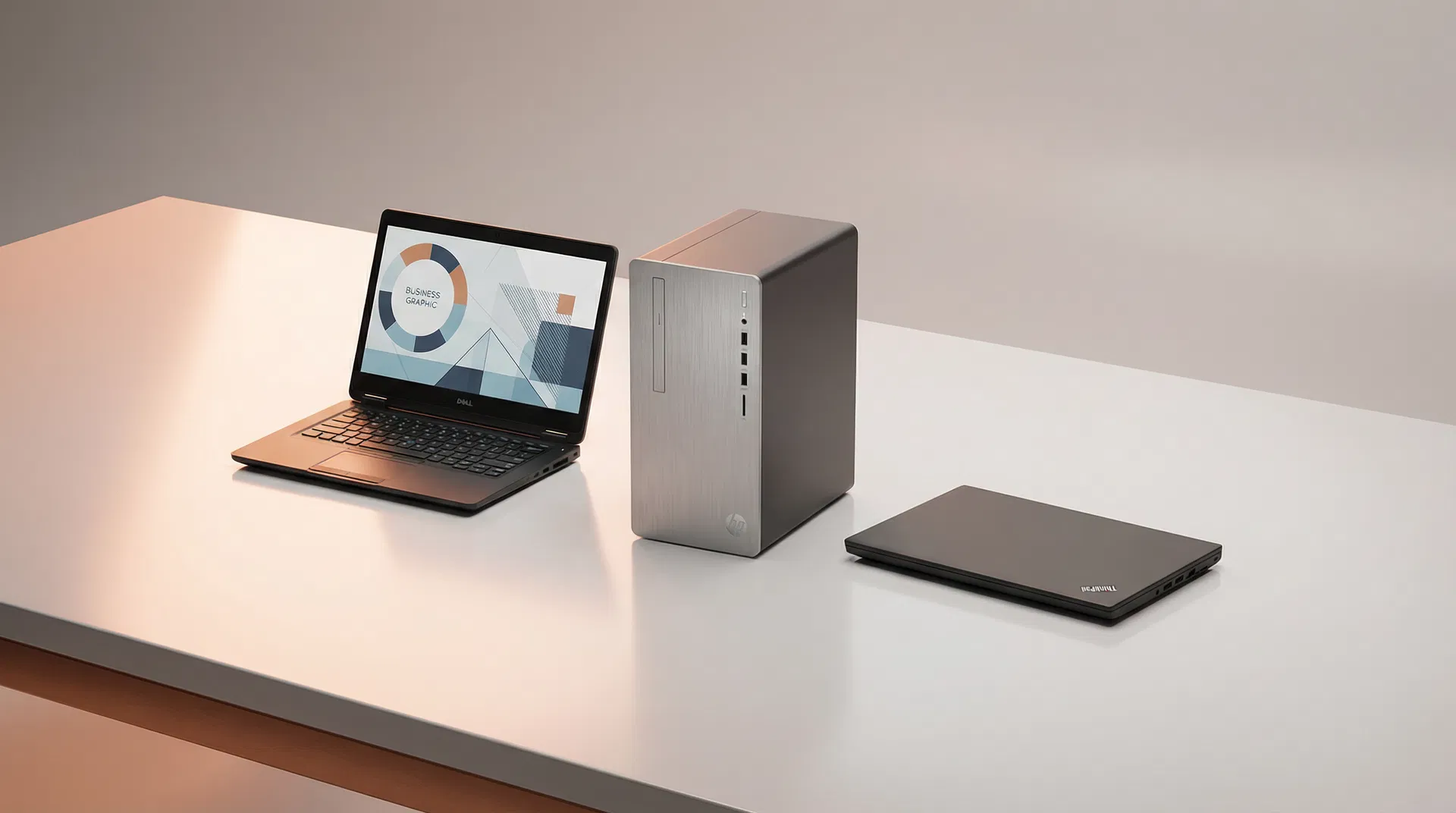 Refurbished business laptops and desktops