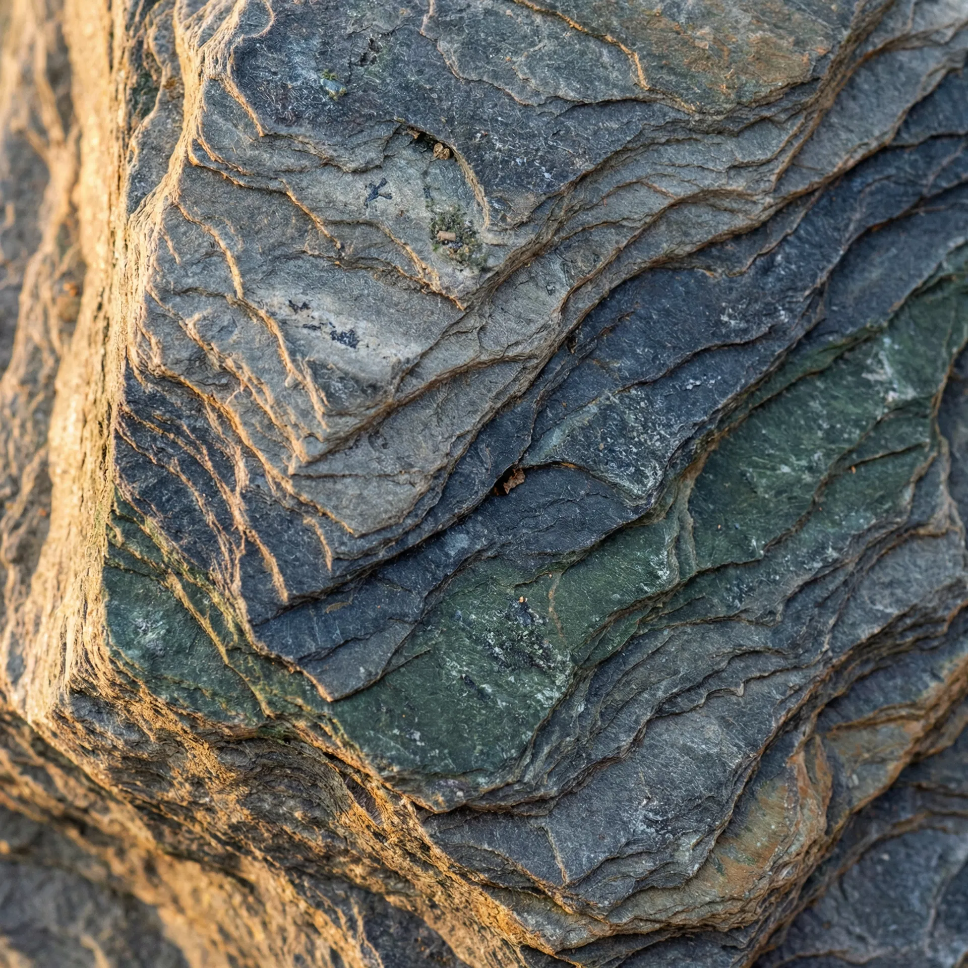 Schieferboden Nahaufnahme mit natürlicher Textur und Maserung