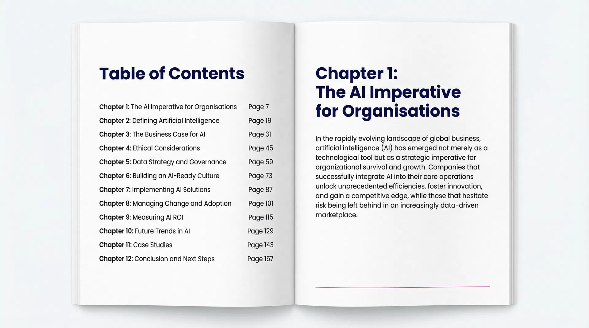 Table of Contents and Chapter 1 Opening
