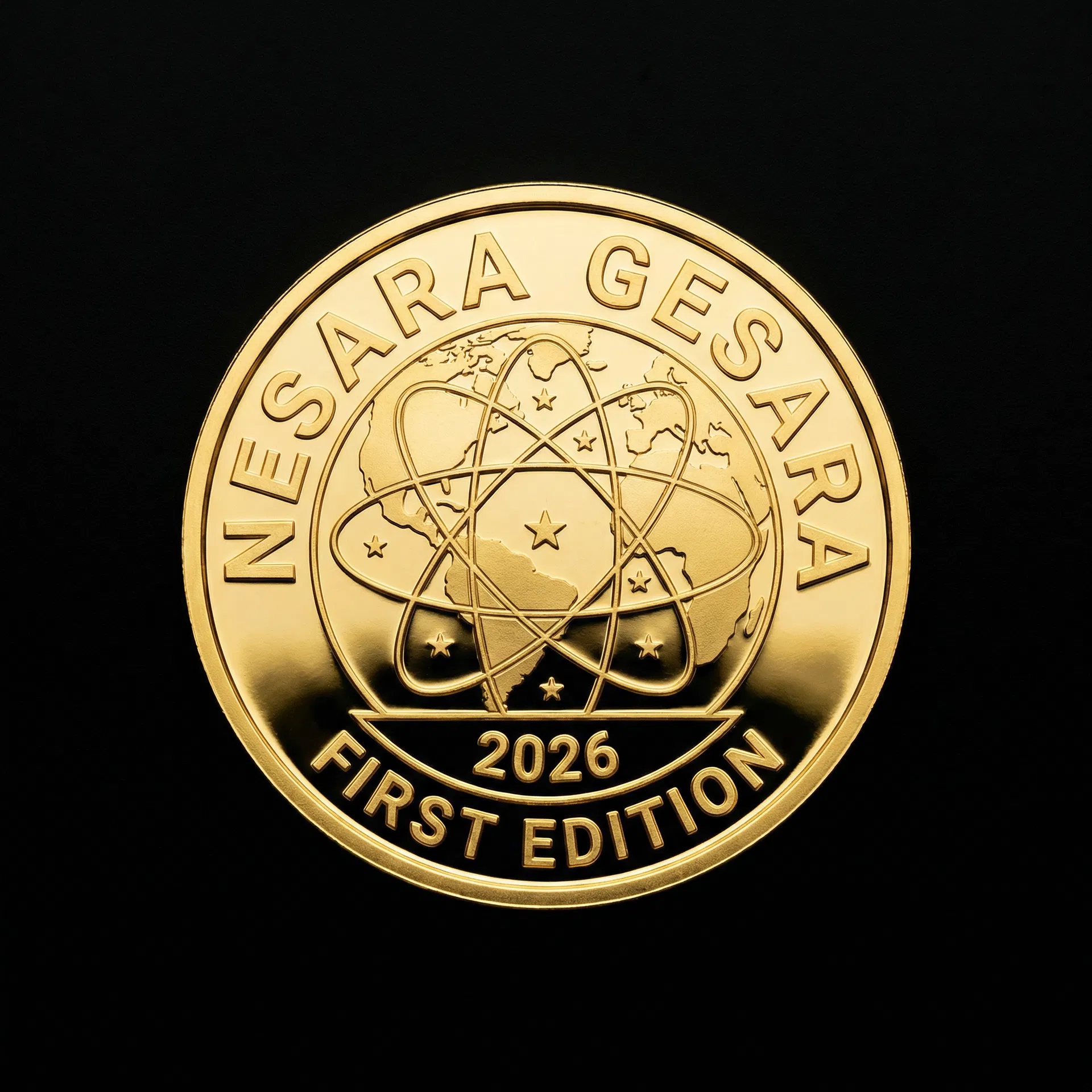 NESARA GESARA QFS Gold Coin 2026 First Edition