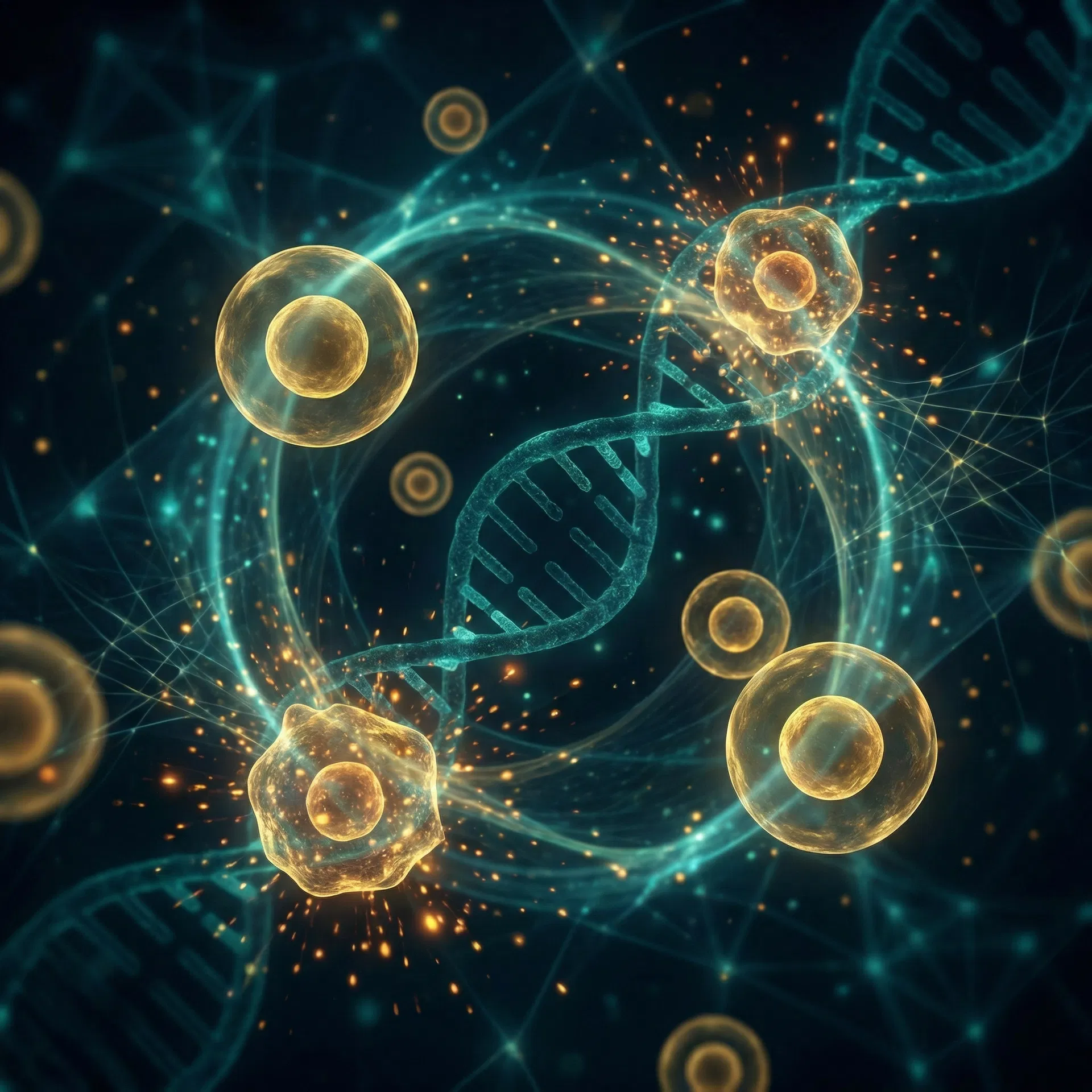 細胞再生與組織修復的視覺化示意圖