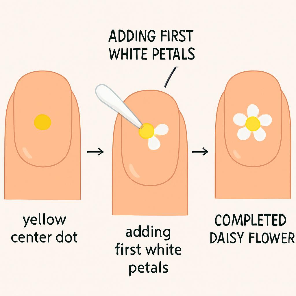 Cotton Swab Flower Design Tutorial