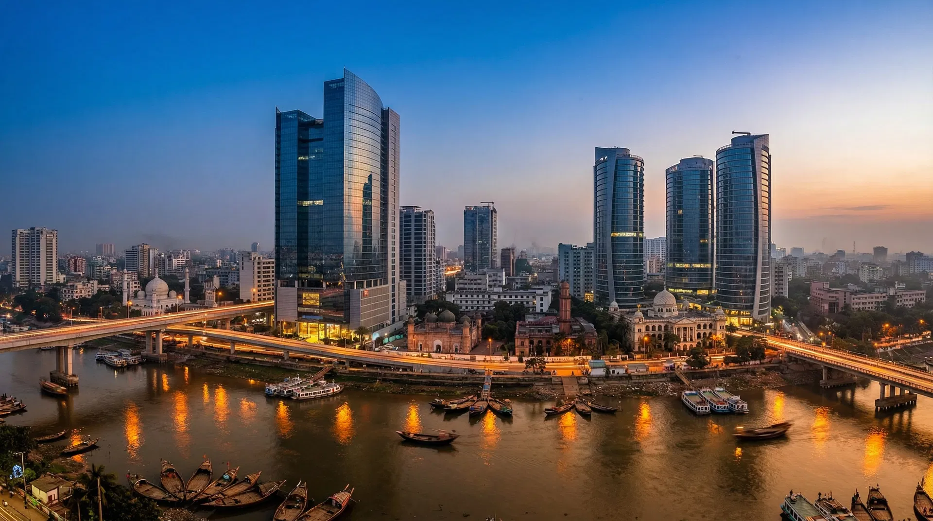 Dhaka, Bangladesh modern skyline