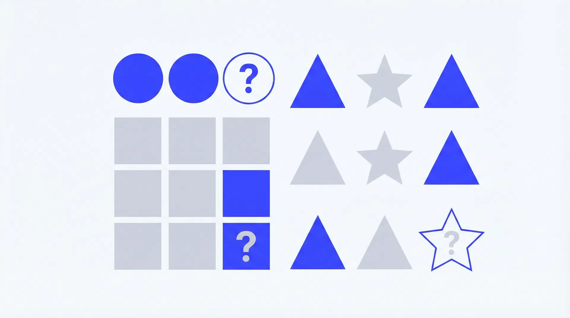 Pattern reasoning illustration