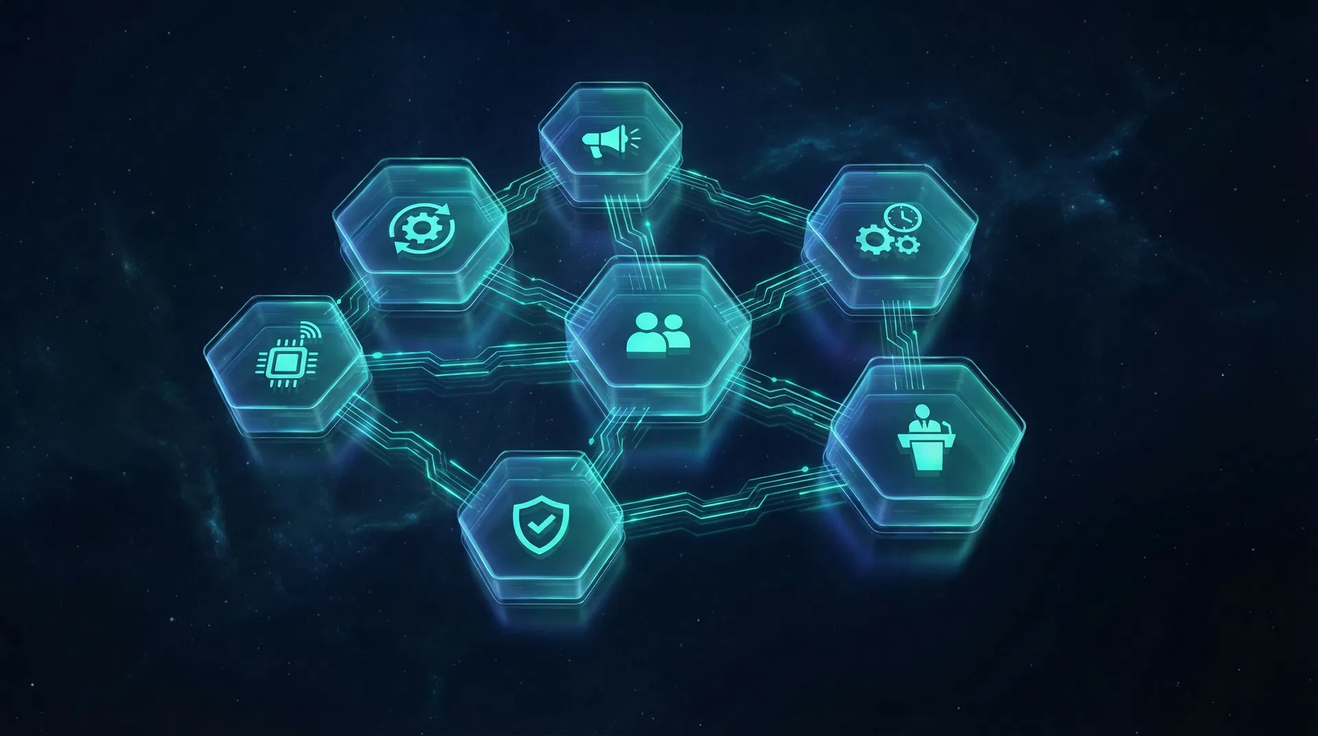 Modelo Operativo de Clínica - 7 bloques interconectados