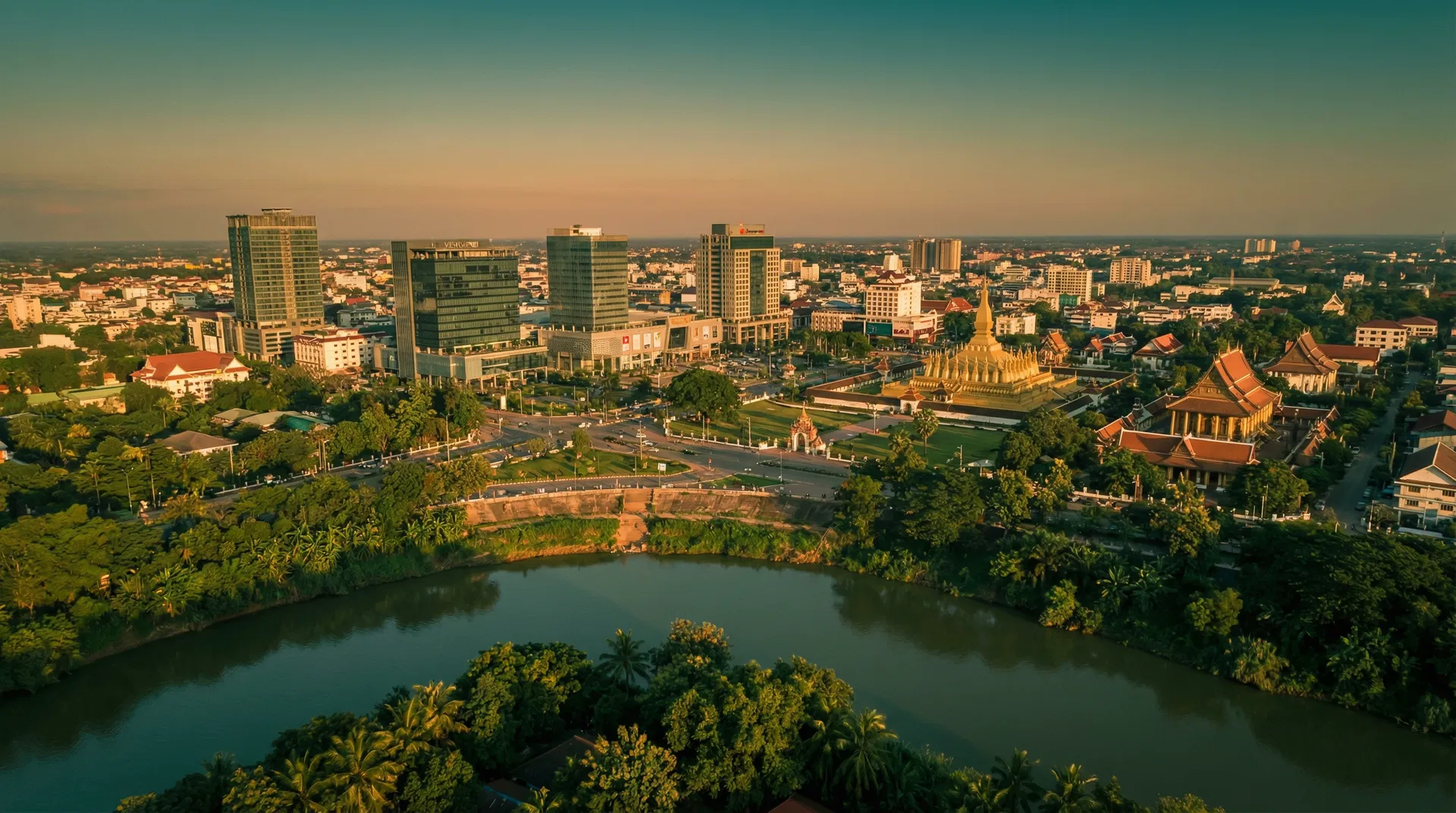 Vientiane cityscape