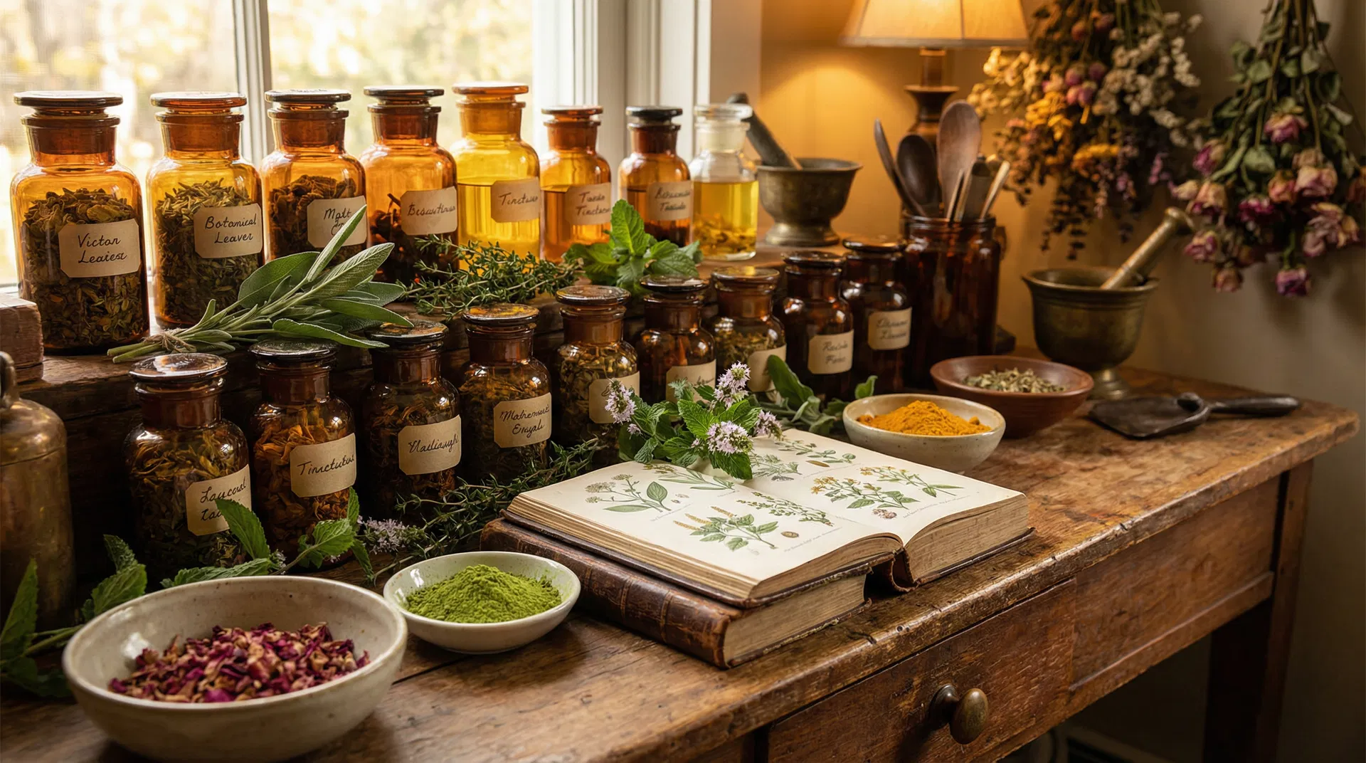 Apothecary shelf