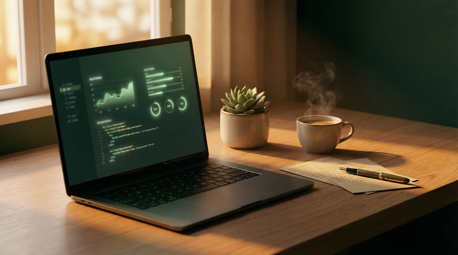 Entrepreneur working with AI tools