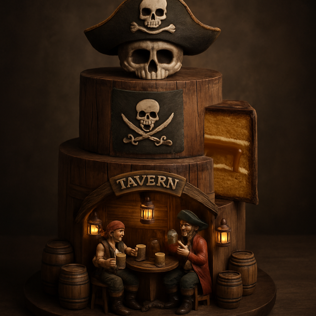Bolo Pirata - A Taverna Pirata Aconchegante