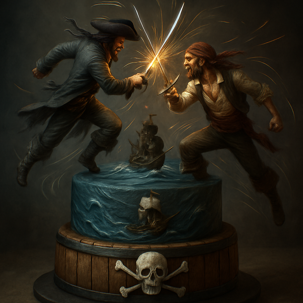 Bolo Pirata - O Duelo de Espadas Épico