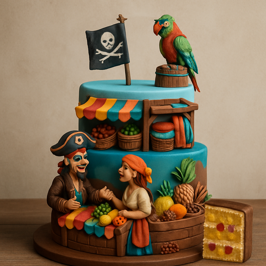 Bolo Pirata - O Mercado Pirata Exótico