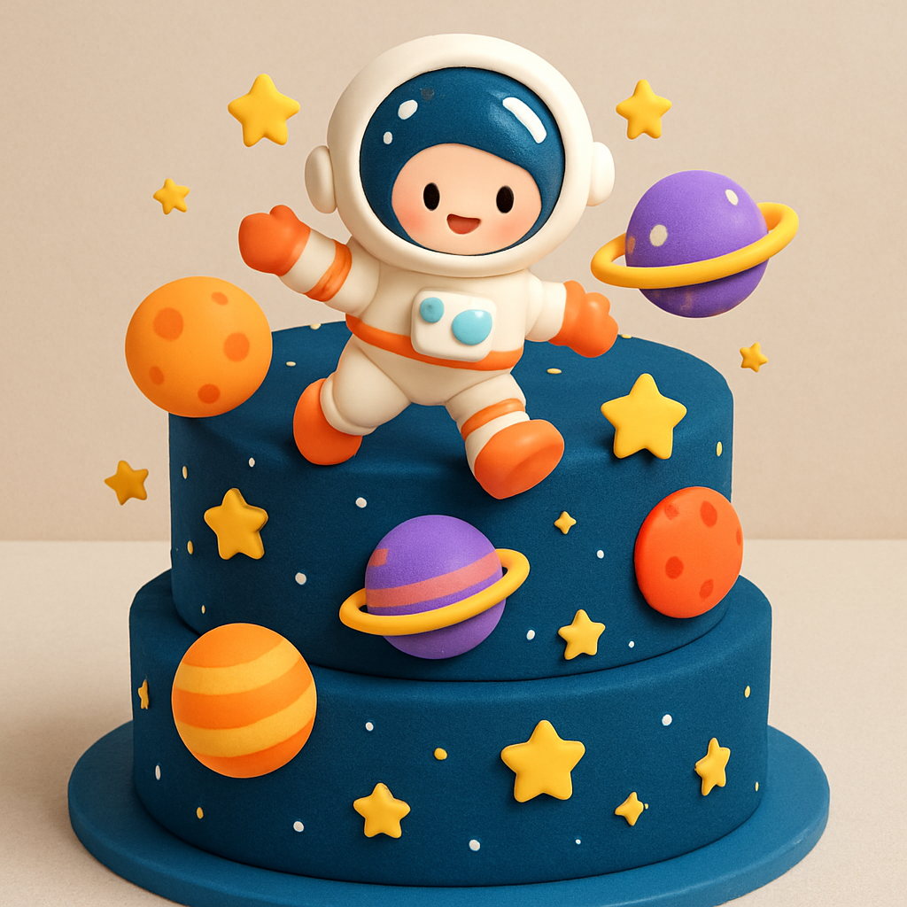 Bolo Espacial - O Astronauta Aventureiro