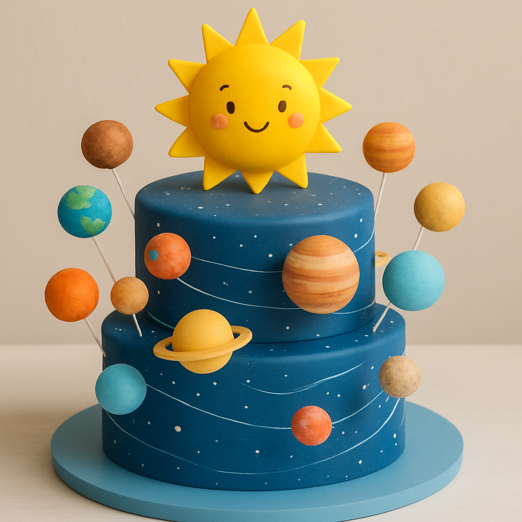 Bolo Espacial - O Sistema Solar Sorridente