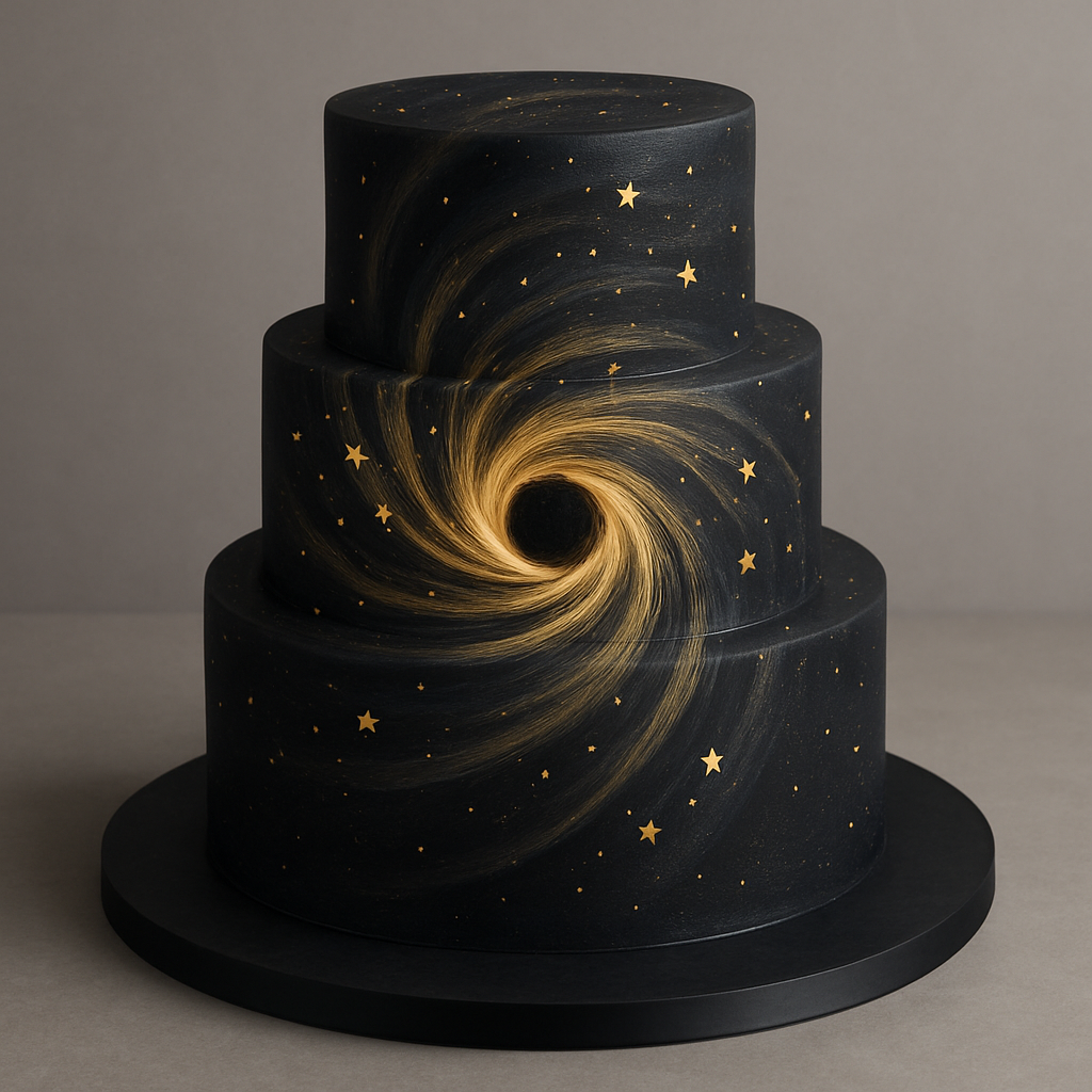 Bolo Espacial - O Buraco Negro Hipnotizante