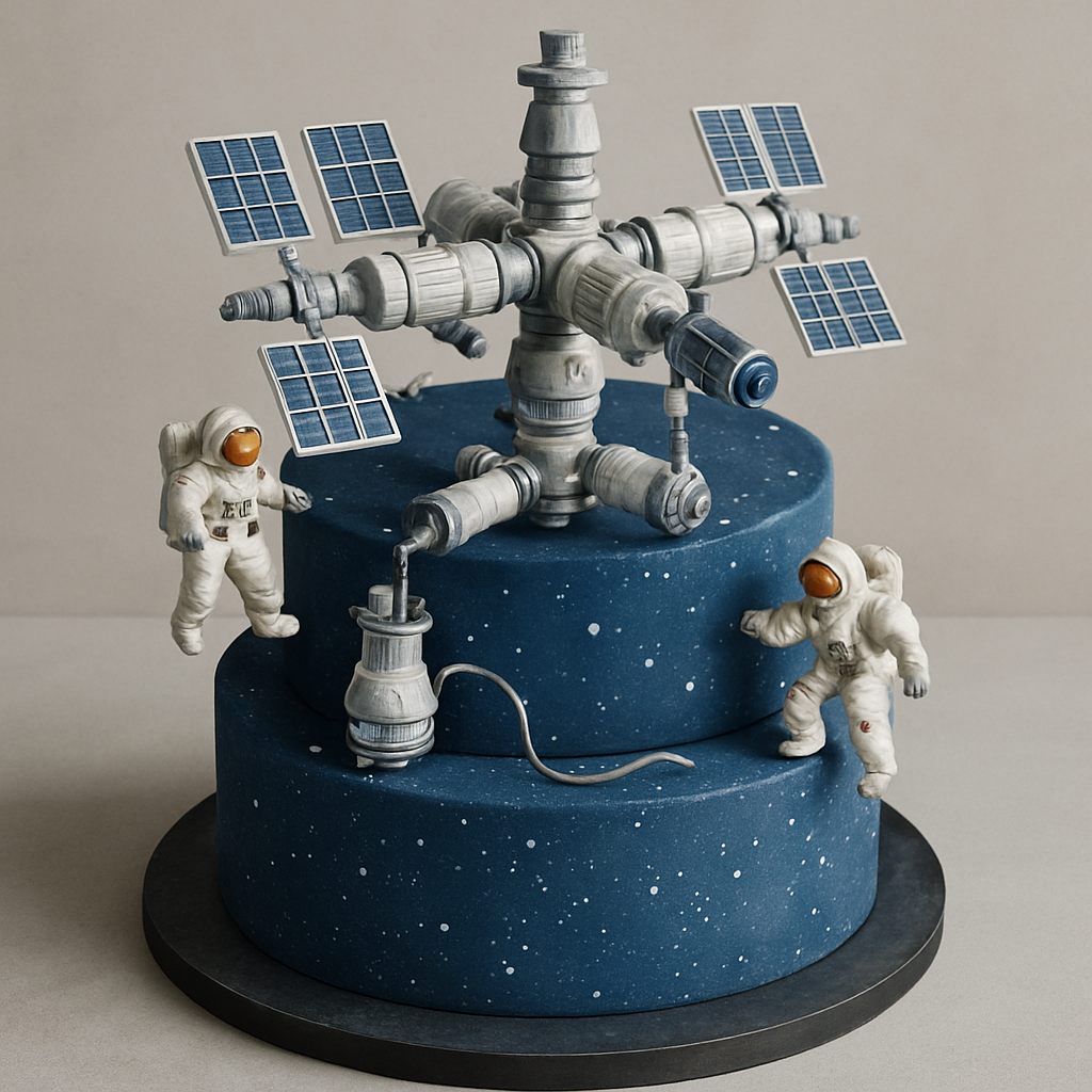 Bolo Espacial - A Estação Espacial Internacional