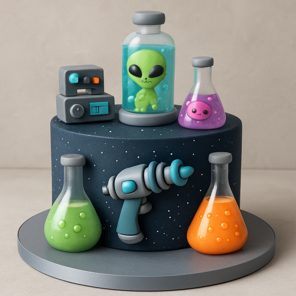 Bolo Espacial - O Laboratório Alienígena Divertido