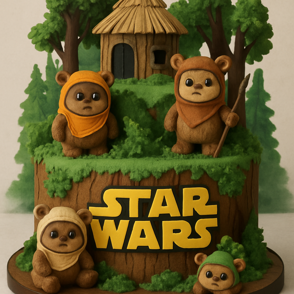 Bolo Star Wars - Floresta Encantada de Endor