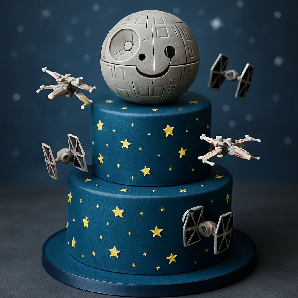 Bolo Star Wars - A Estrela da Morte Amigável