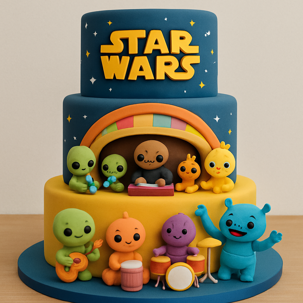 Bolo Star Wars - A Cantina Espacial Divertida