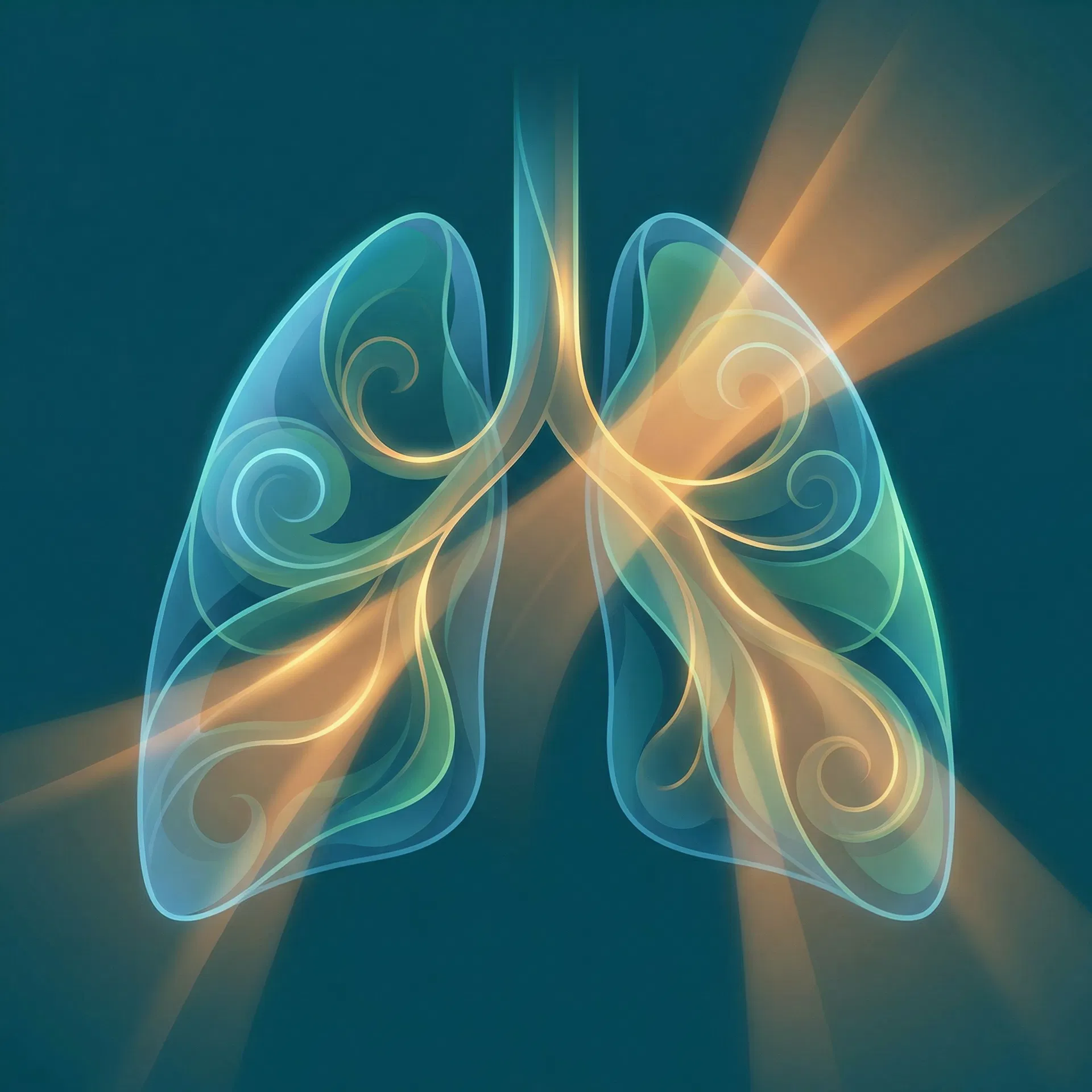 Lung health visualization with laser therapy