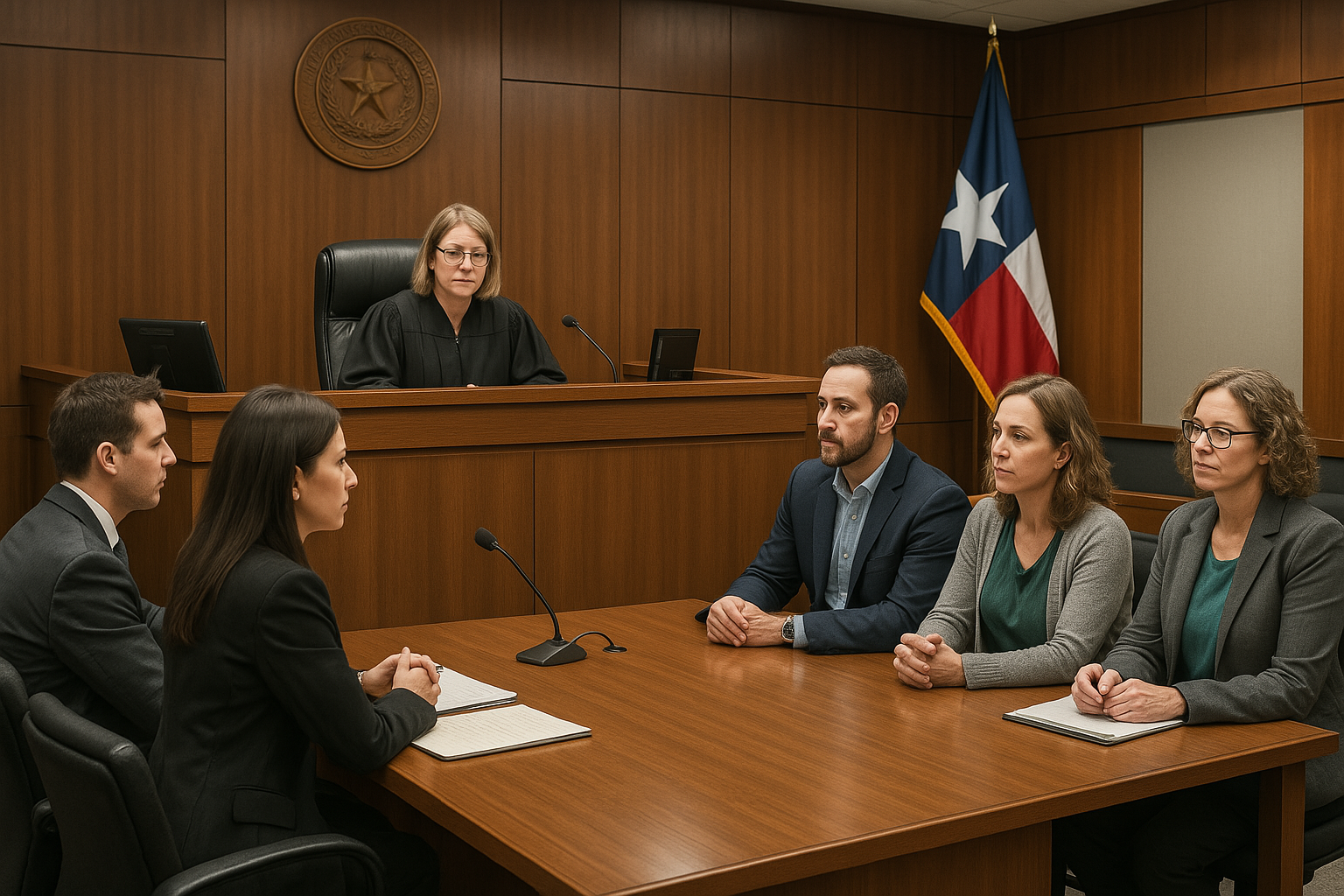 Drug court proceedings showing collaborative approach with judge and treatment team