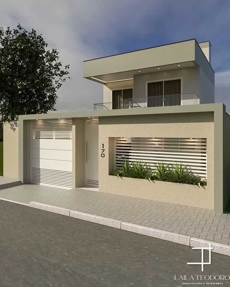 Casa moderna simples com design minimalista e funcional