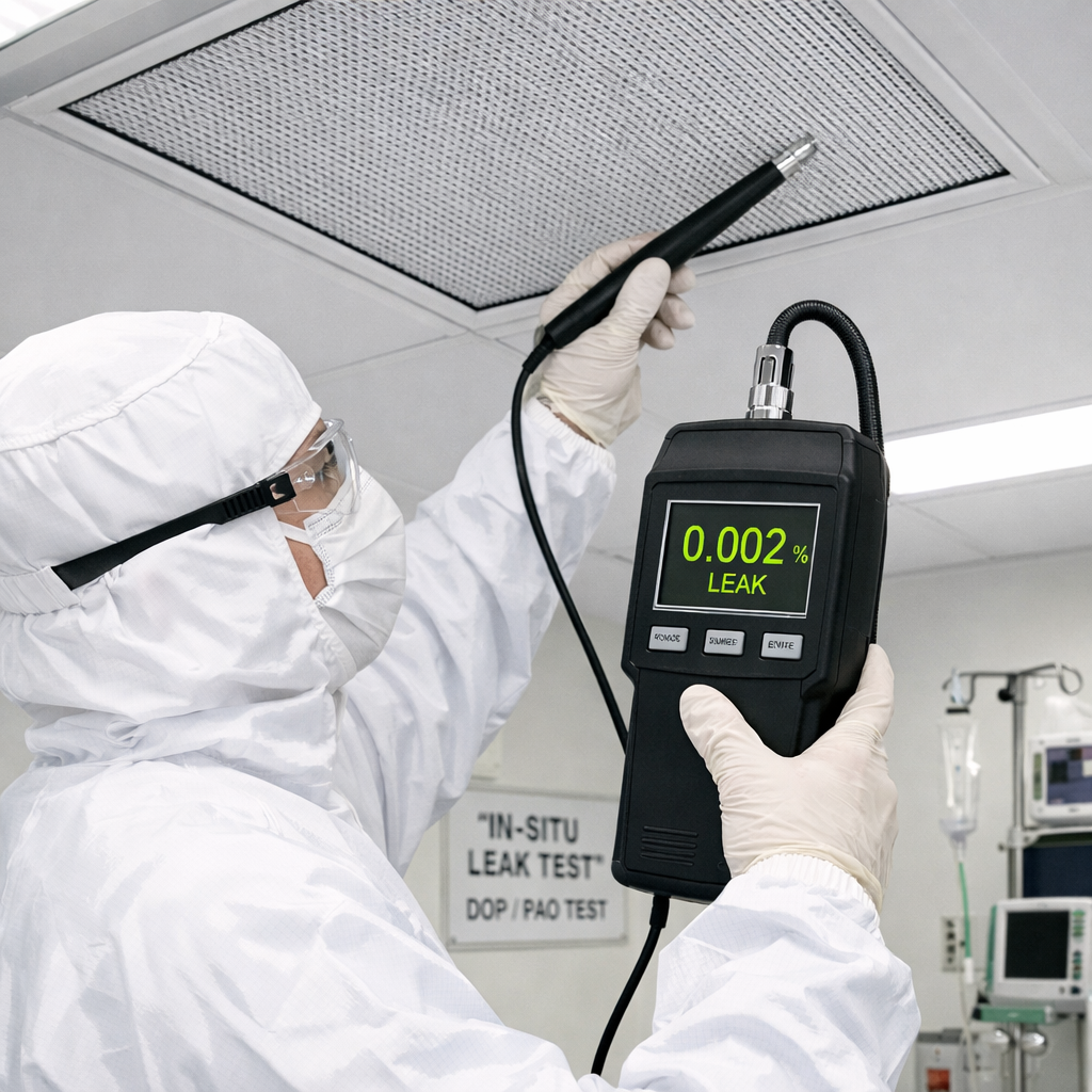 Hepa Filtre Değişimi Nasıl Yapılır (Ameliyathane ve Temiz odalar için) 8 Adım 8: Yerinde Sızdırmazlık Testi (DOP/PAO Testi) ve Kapatma