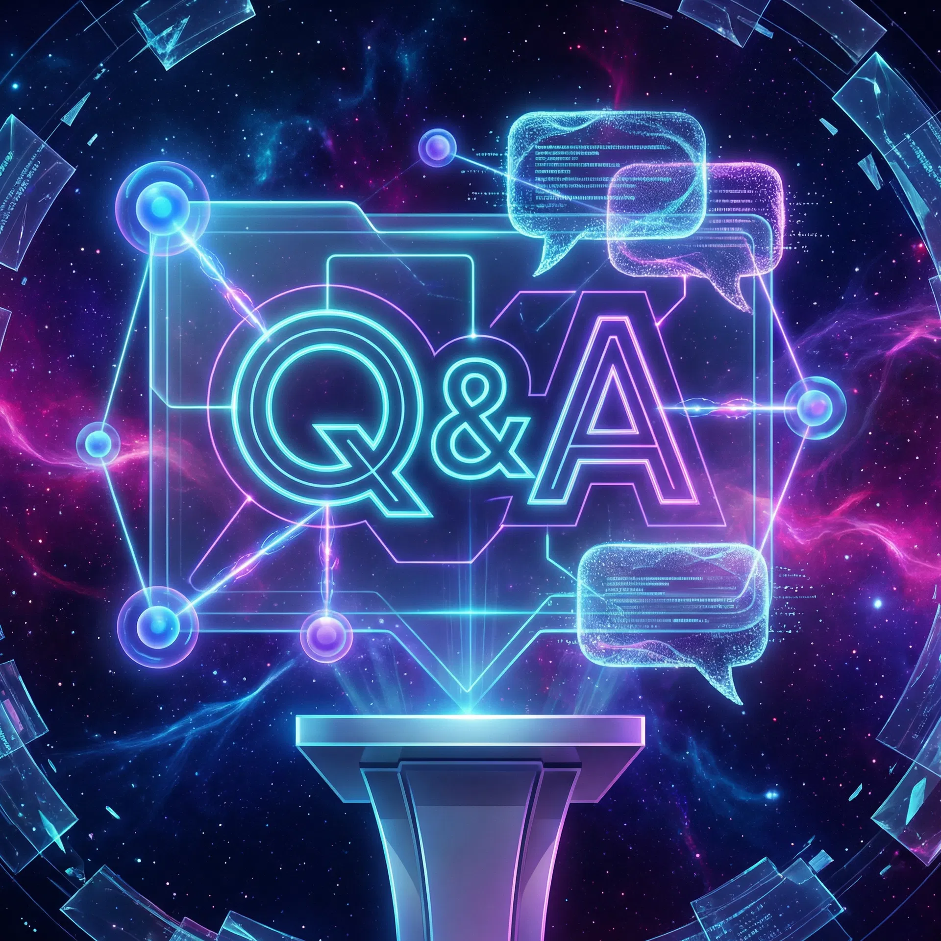 Q&A配信のイラスト