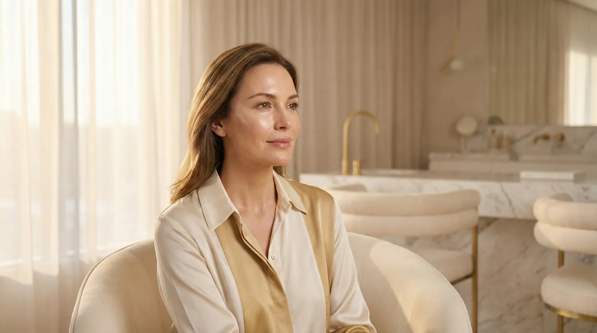 Elegant woman at The London Aesthetic Clinic — expert aesthetic treatments in London